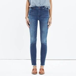 Madewell 10” High Rise Skinny Raw Hem Jeans 27